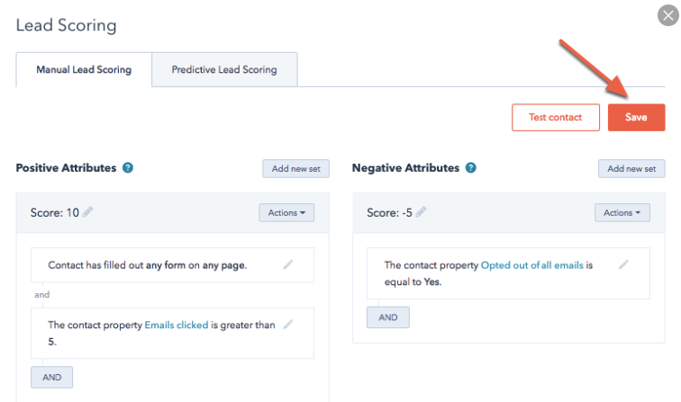 Lead-scoring-Hubspot